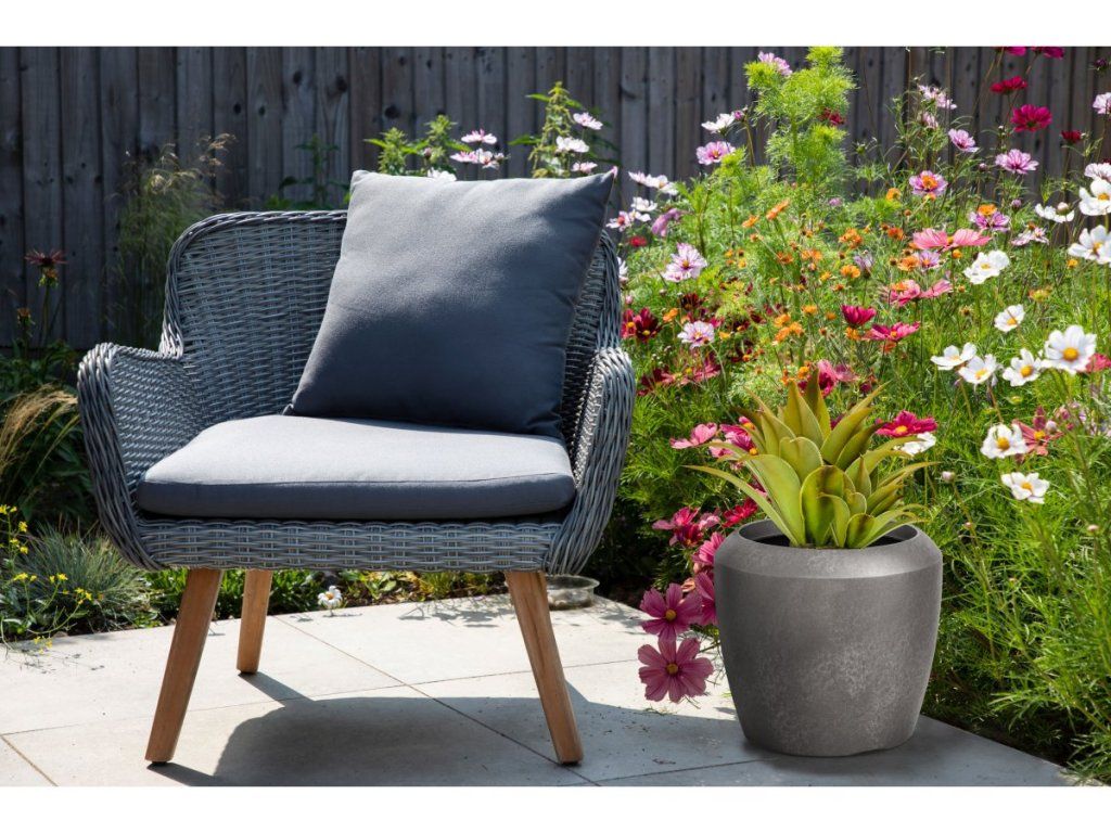 Kvetináč G21 Ancient Round s UV ochranou a mrazuvzdornosťou