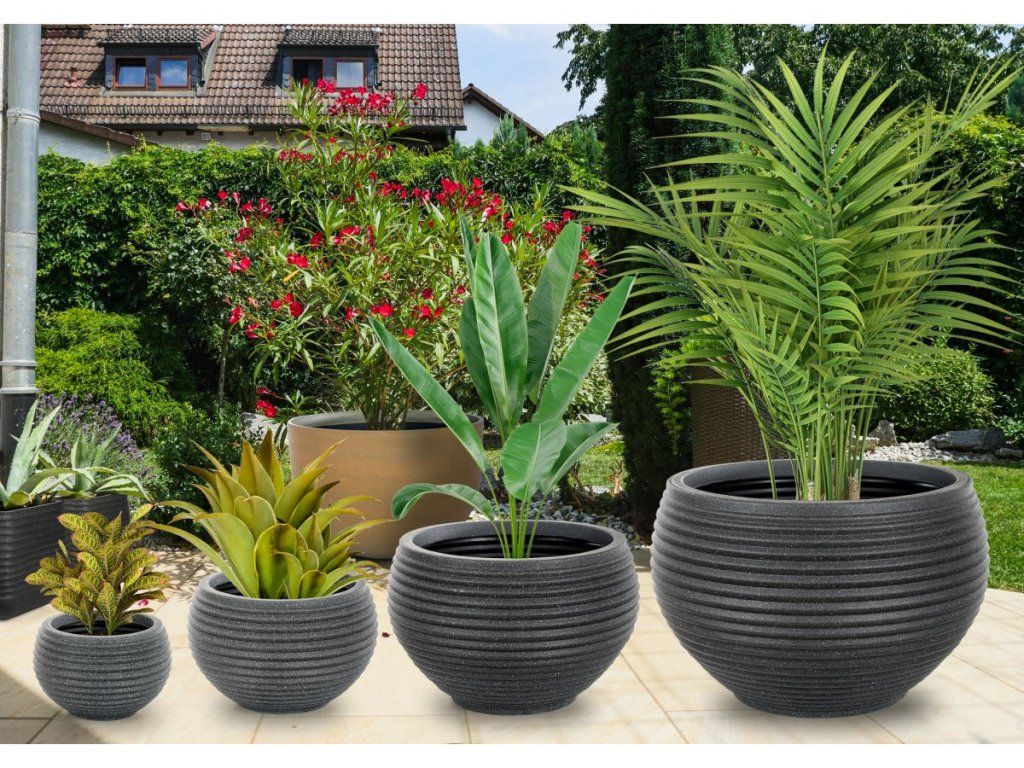 Mrazuvzdorný kvetináč G21 Lava Ring s hrúbkou steny 0,5 cm