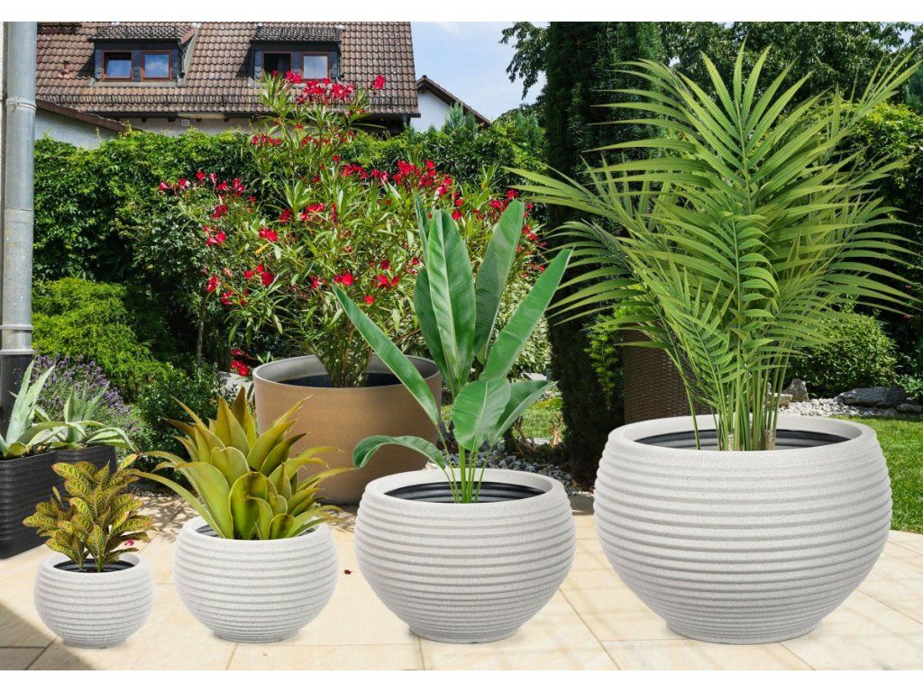 Kvetináč G21 Sand Ring pre celoročné skrášlenie terasy aj interiéru