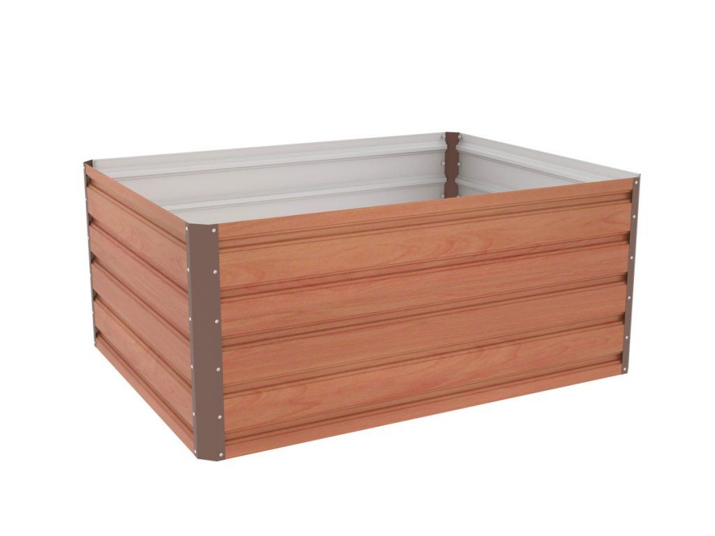 Plechový vyvýšený záhon G21 Daisy 120 x 90 x 52 cm v hndej farbe