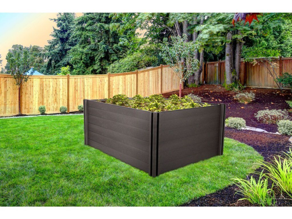 Vyvýšený záhon G21 Crop, 210 x 106 x 80 cm, WPC materiál, plocha 1,89 m2, Eben