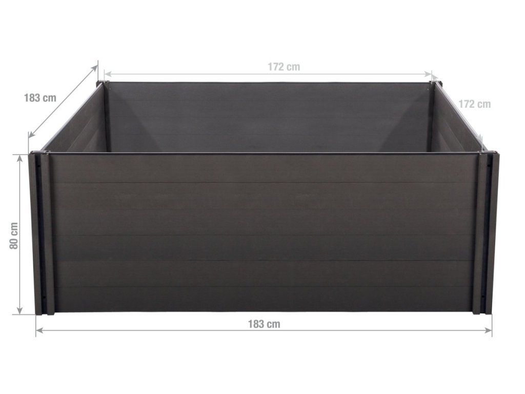 Vyvýšený záhon G21 Crop s plochou 2,96 m2 a výškou 54 cm