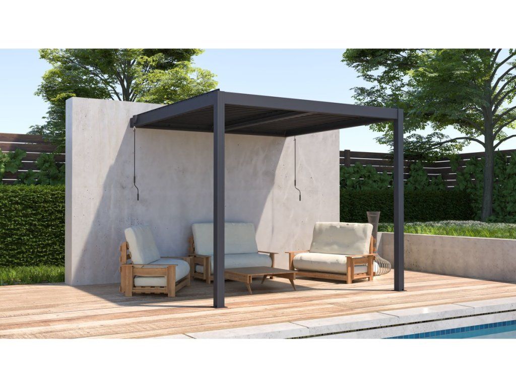 Bioklimatická pergola G21 Trenton Premium s hliníkovými lamelami