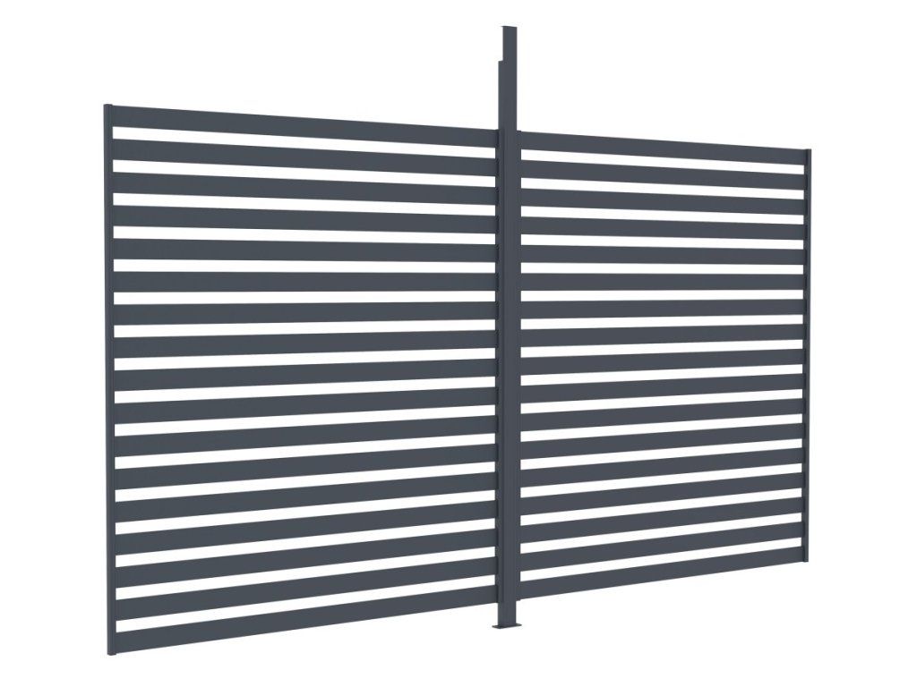 Bočná stena k pergole G21 Trenton, 4 x 2,6 m, antracitová