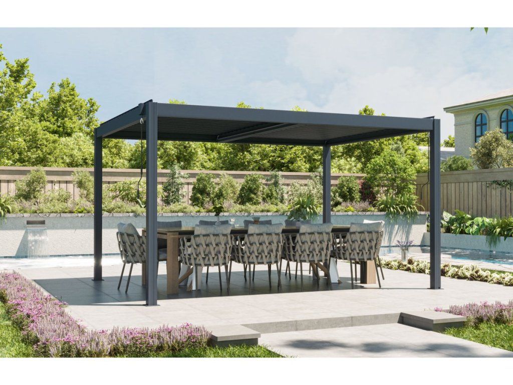 Bioklimatická pergola G21 Austin Premium s hliníkovými lamelami