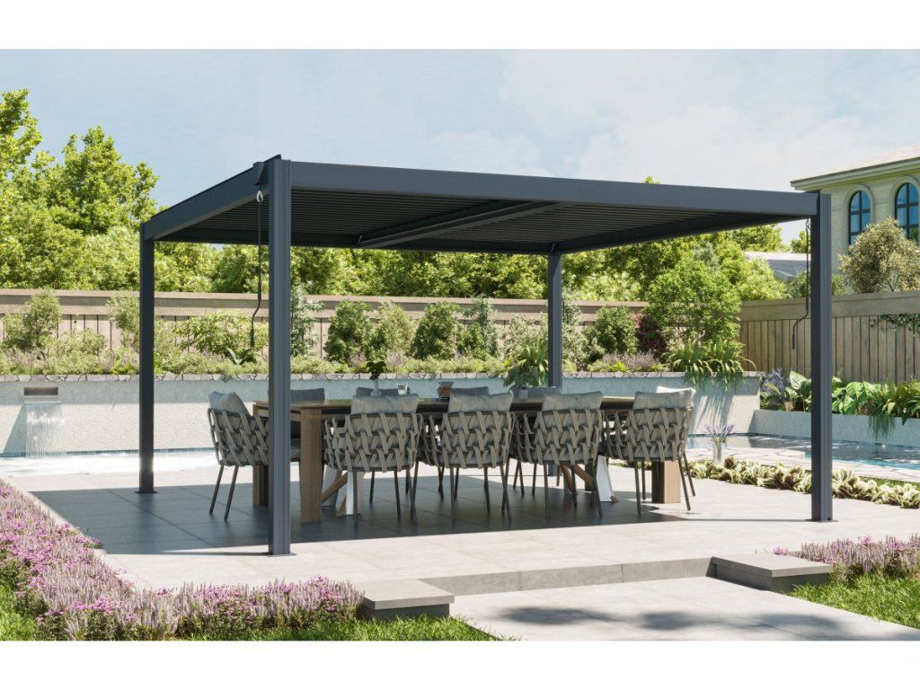 Bioklimatická pergola G21 Austin Premium s hliníkovými lamelami