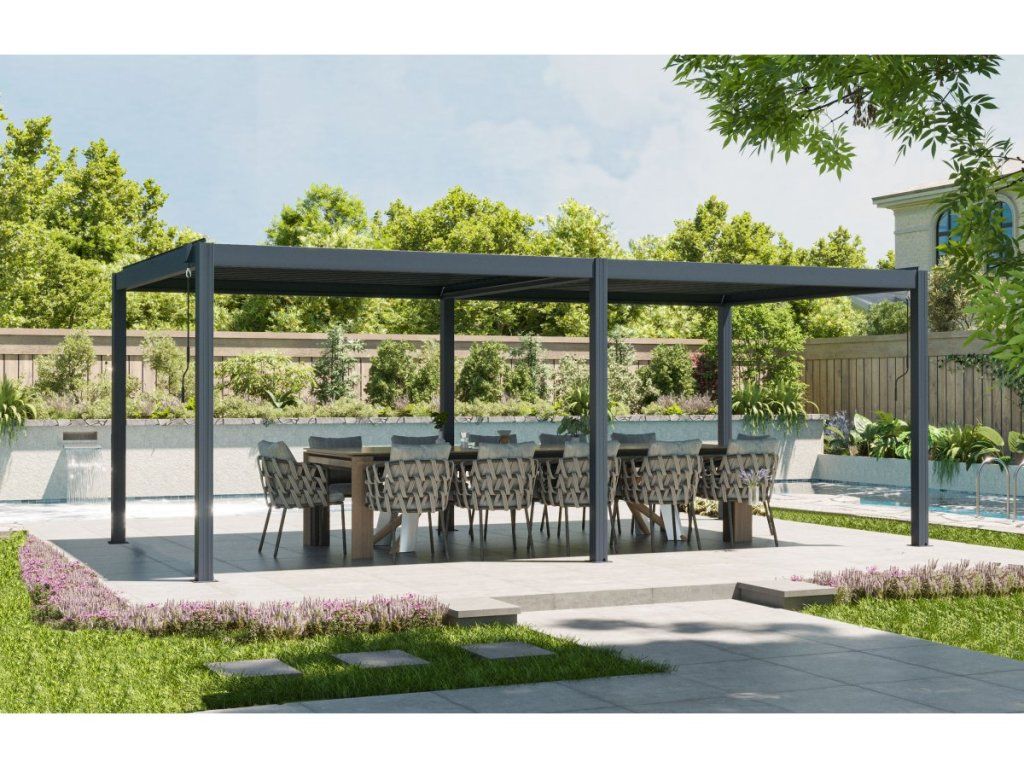 Bioklimatická pergola G21 Austin Premium s hliníkovými lamelami