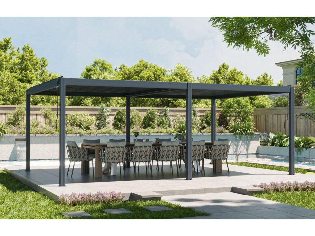 Bioklimatická pergola G21 Austin Premium s hliníkovými lamelami