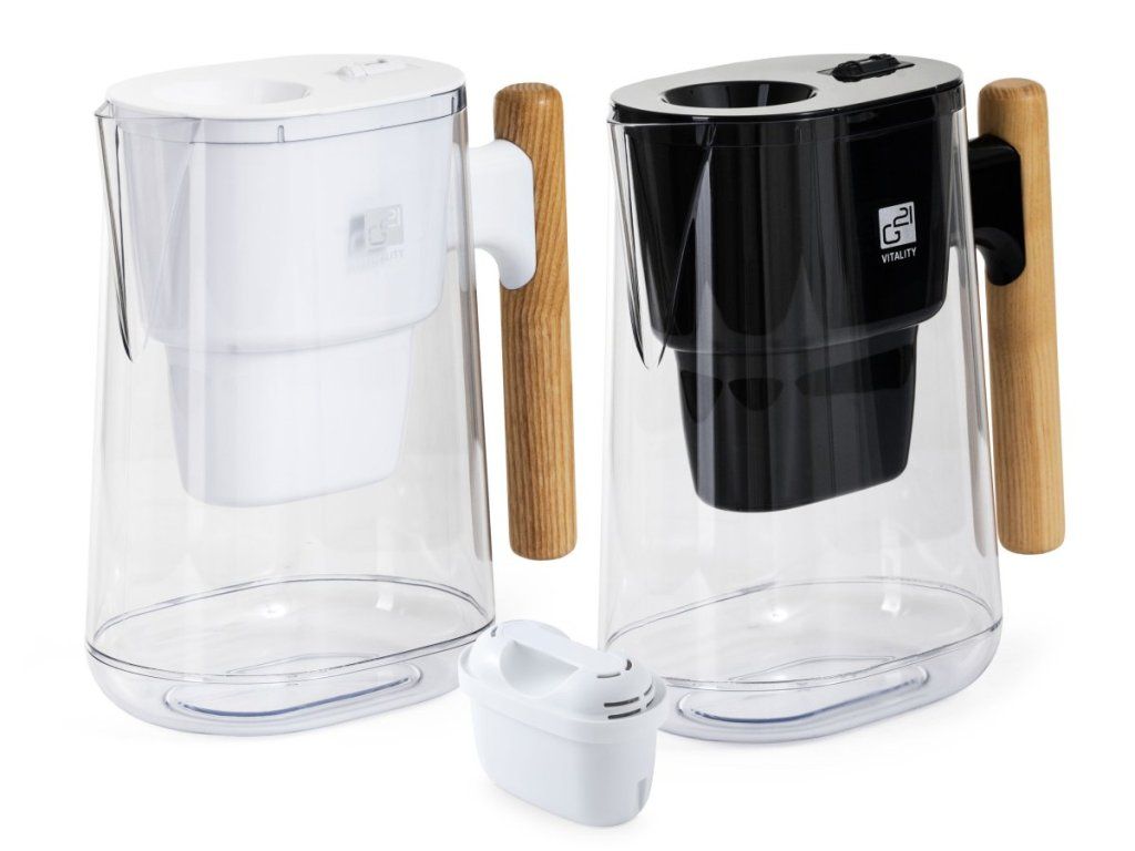 Náhradný filter G21 pre filtračnú kanvicu, 4-vrstvový systém, 160 l, 2 ks, biela, vrátane redukcie pre BRITA