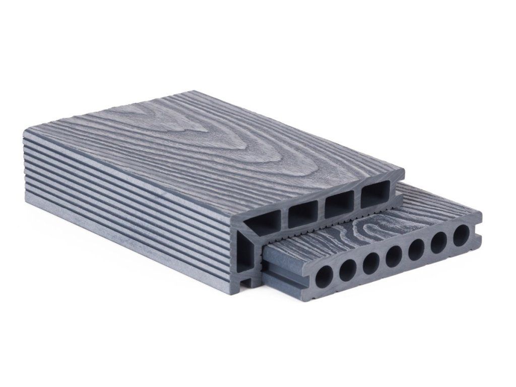 Zakončovacia terasová doska G21 Silver Wood WPC 2,5 x 14 x 400 cm