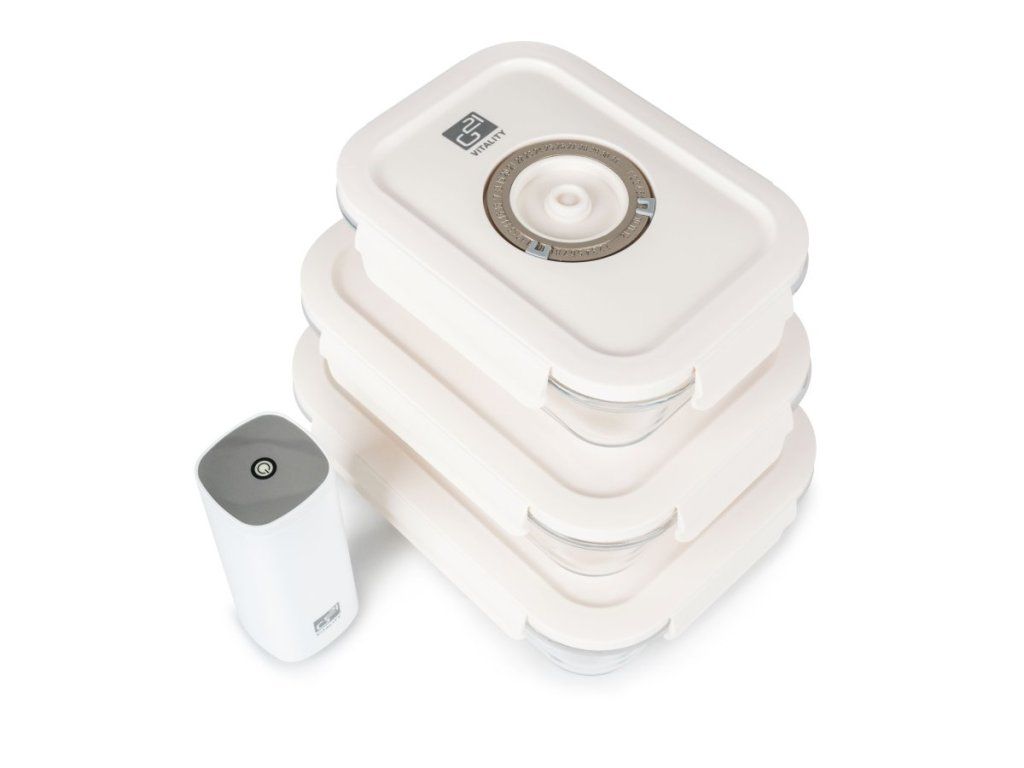 Vákuujte potraviny profesionálne so Setom G21 vákuovacích dóz s pumpou