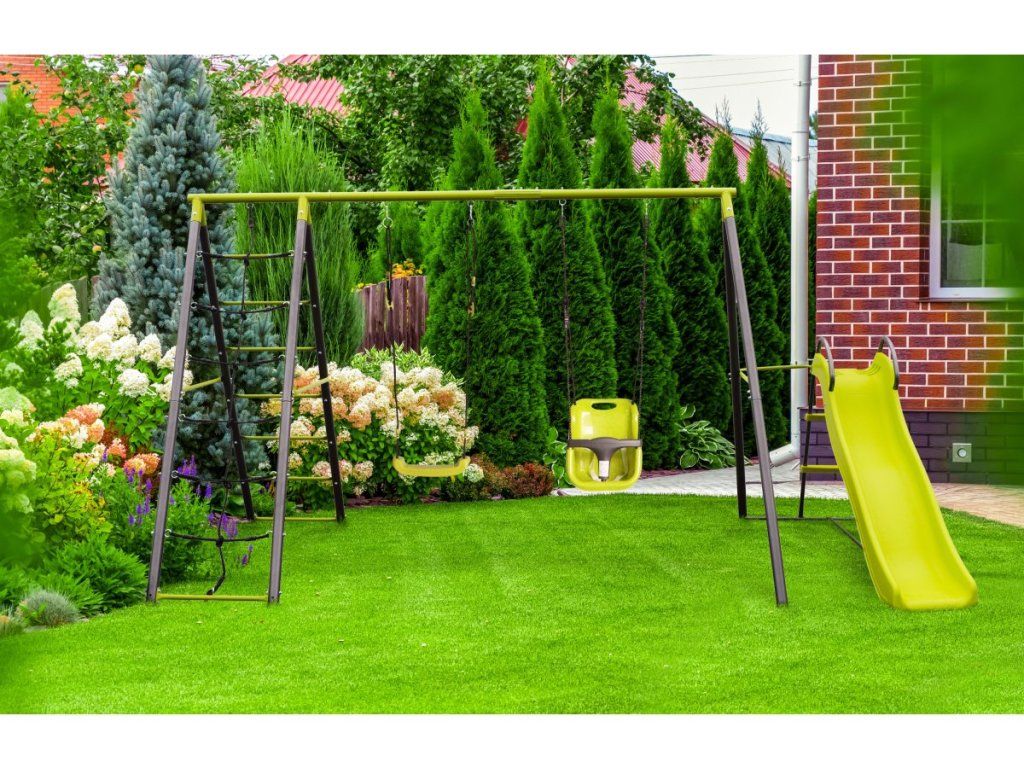 Pevná záhradná hojdačka G21 Tacoma 2 s UV ochranou ocele