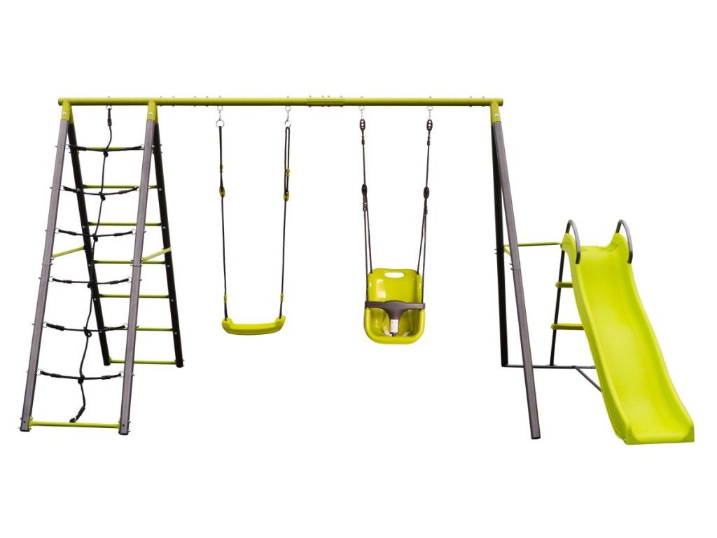 Záhradná hojdačka G21 Tacoma 2 so šmykľavkou do každej záhrady