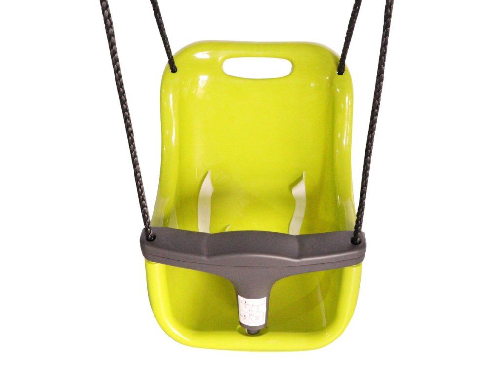 Bezpečná detská hojdačka G21 pre batoľatá zelená do 25 kg