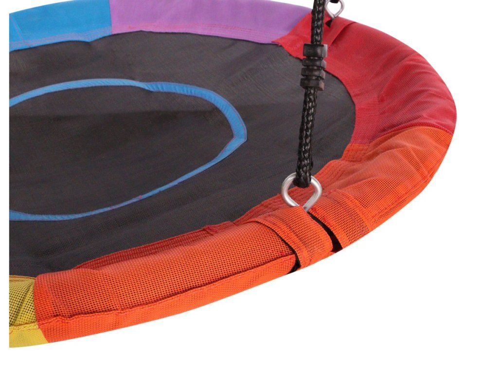 Dúhový hojdací kruh G21: Pohodlné hniezdo na záhradu aj do bytu