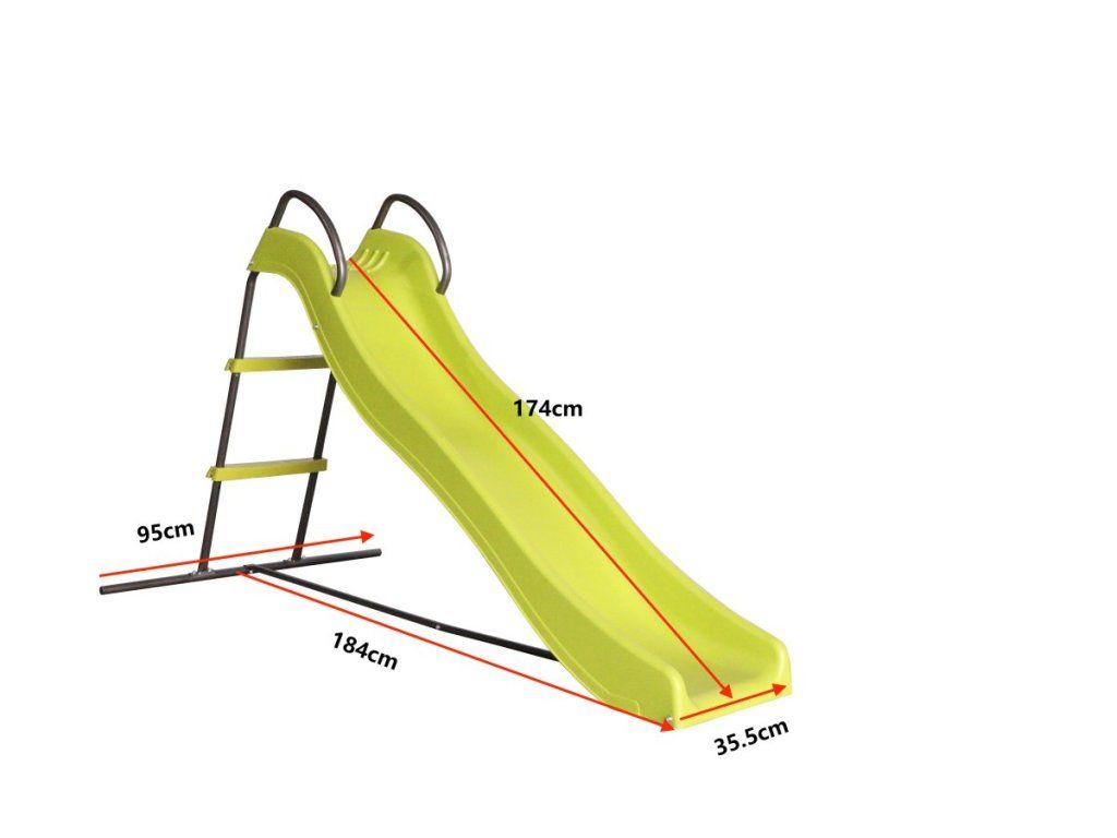 Šmykľavka G21 k záhradnej hojdačke zelená odolná voči UV žiareniu