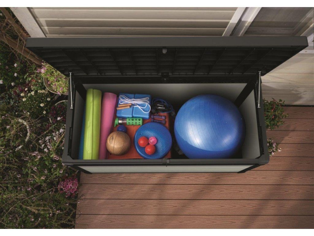 Záhradný úložný box Keter Denali DuoTech 570lšedo-hnedý