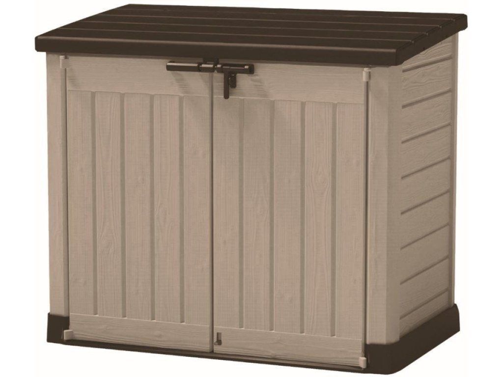 Keter Store-It-Out Max 1200 l v béžovej farbe s piestami