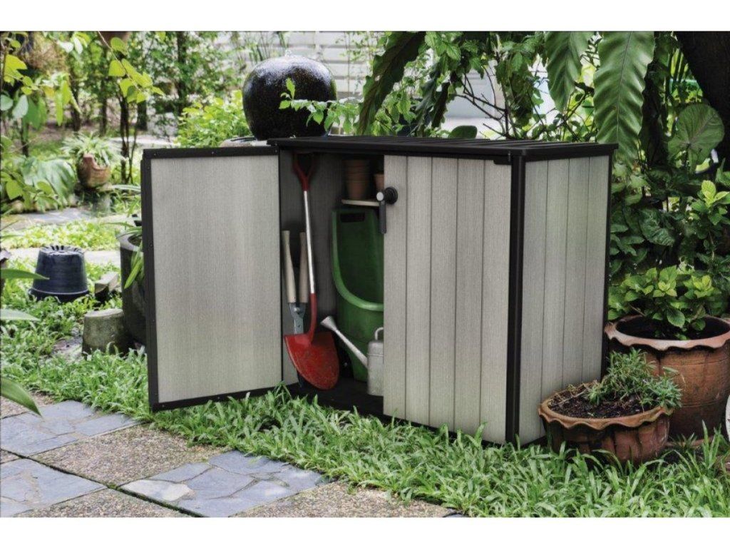Záhradný úložný box Keter Patio Store pre čistú a usporiadanú záhradu
