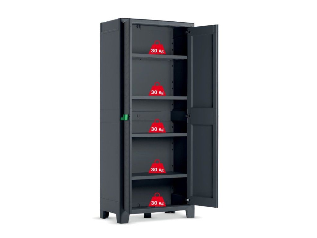 Vodeodolná skriňa Keter Moby High do garáže aj na terasu