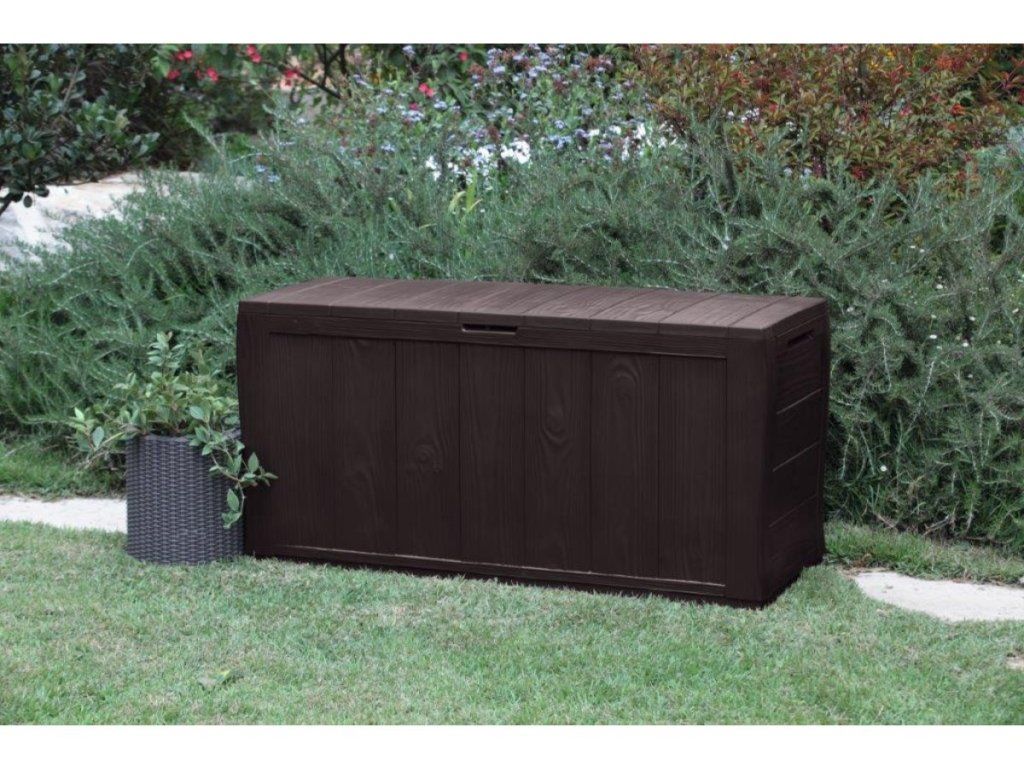 Odolný záhradný box Keter Sherwood 270L s nosnosťou veka 150 kg