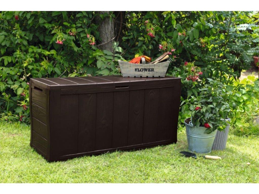 Grafitový úložný box Keter Sherwood 270L do záhrady aj na balkón