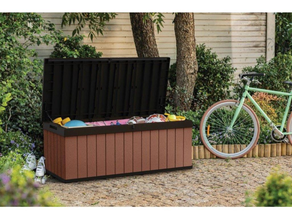 Záhradný úložný box Keter Darwin 380 L s hydraulickým otváraním