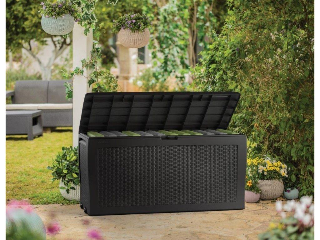 Záhradný úložný box Keter Samoa pre bezpečné uloženie podušiek