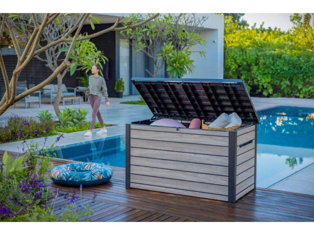 Záhradný úložný box KETER DECO 870 l