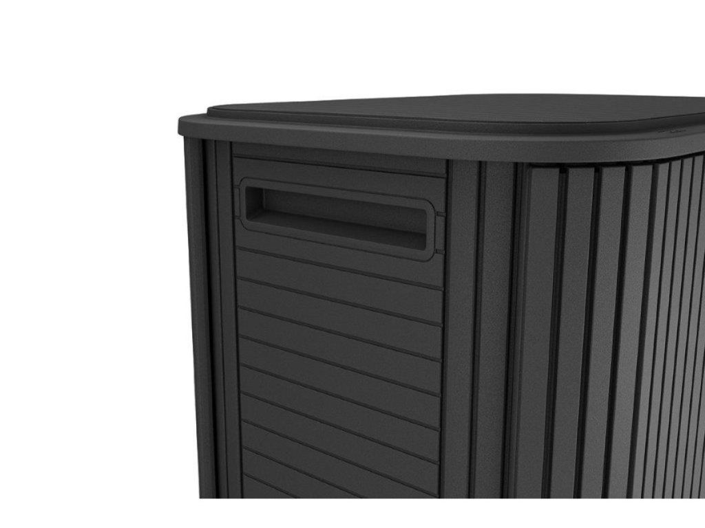 Keter Velo: Grafitový záhradný stolík a úložný box 2v1