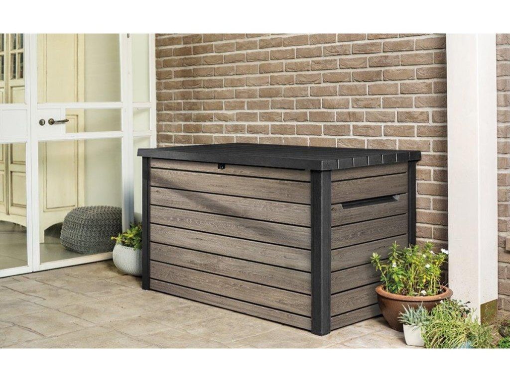 KETER DECO: Masívny záhradný box s piestami