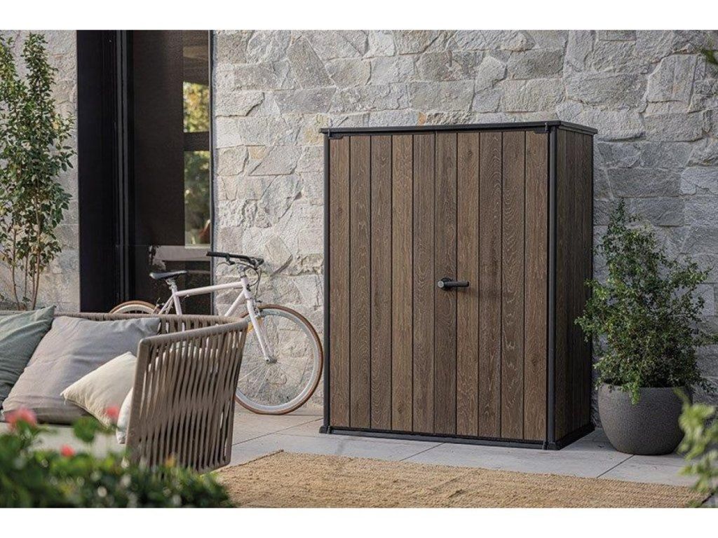 Odolný záhradný box Keter Signature v imitácii dreva