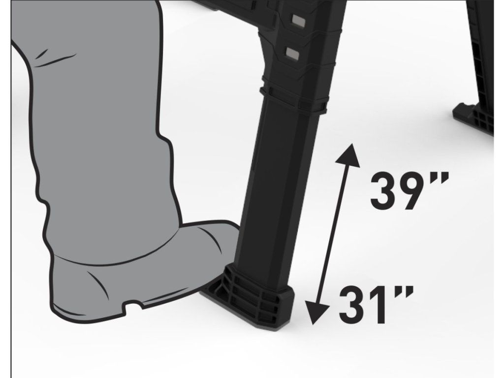 Profesionálna dielenská koza Keter ROC Pro Gear Lumber Jack Sawhorse