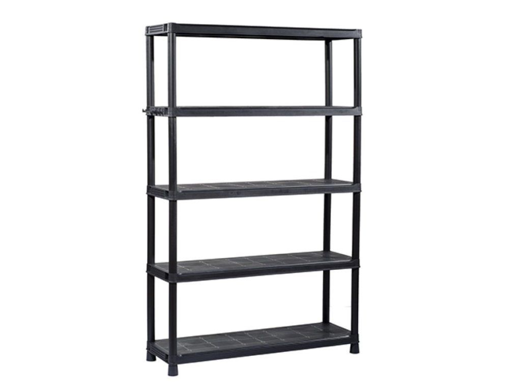 Odolný regál do garáže Keter Plus Shelf 120/5 čierny