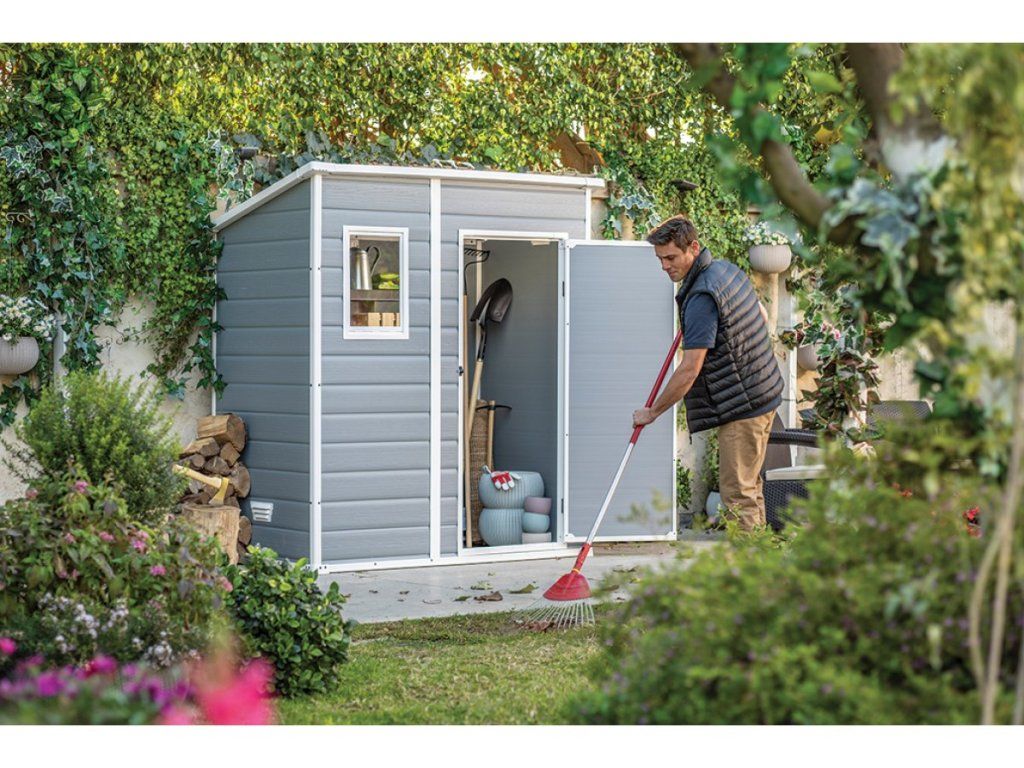 Plastový záhradný domček Keter MANOR 6 x 4 odolný voči snehu i UV