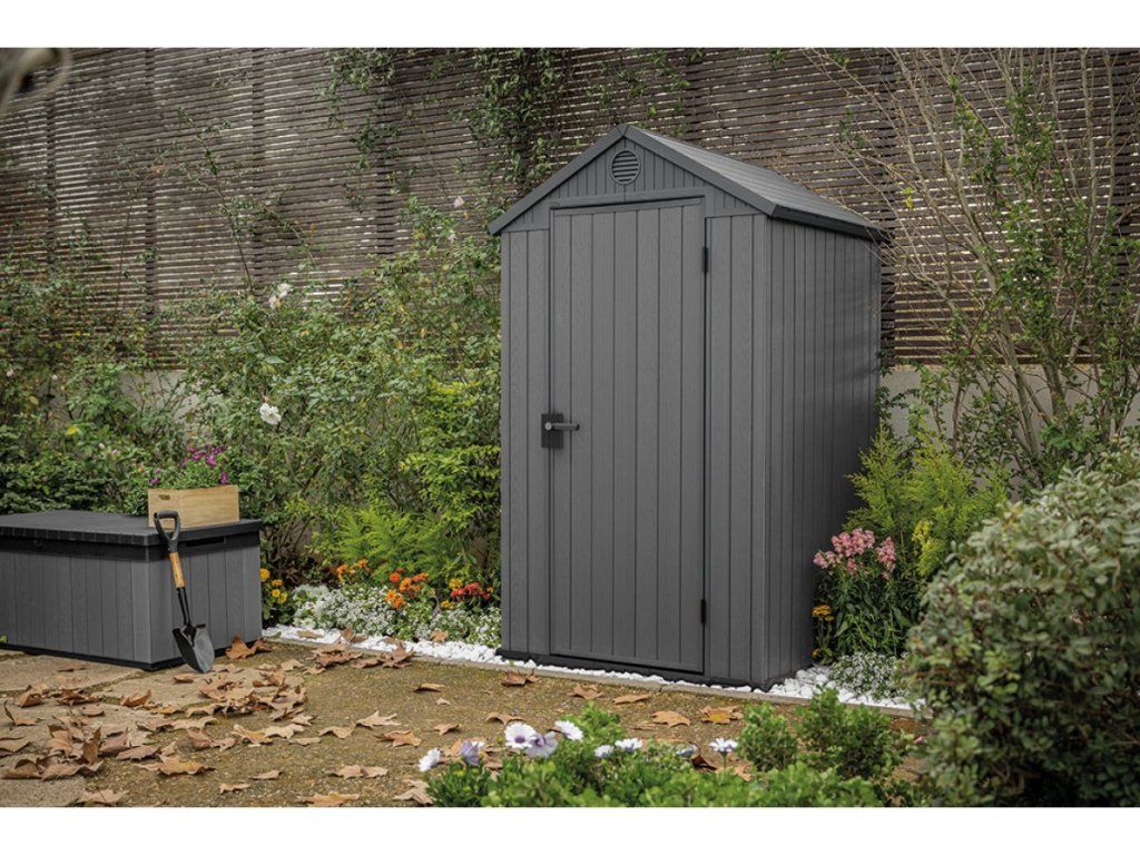 Bezúdržbový záhradný domček Keter Darwin 4 x 4 z odolného materiálu Evotech