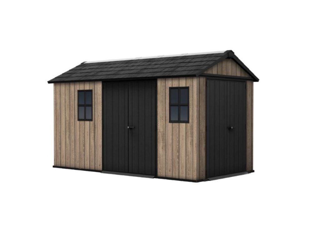 Záhradný domček Keter Apex 7,5 x 13 Ashwood pre bezpečie vášho náradia