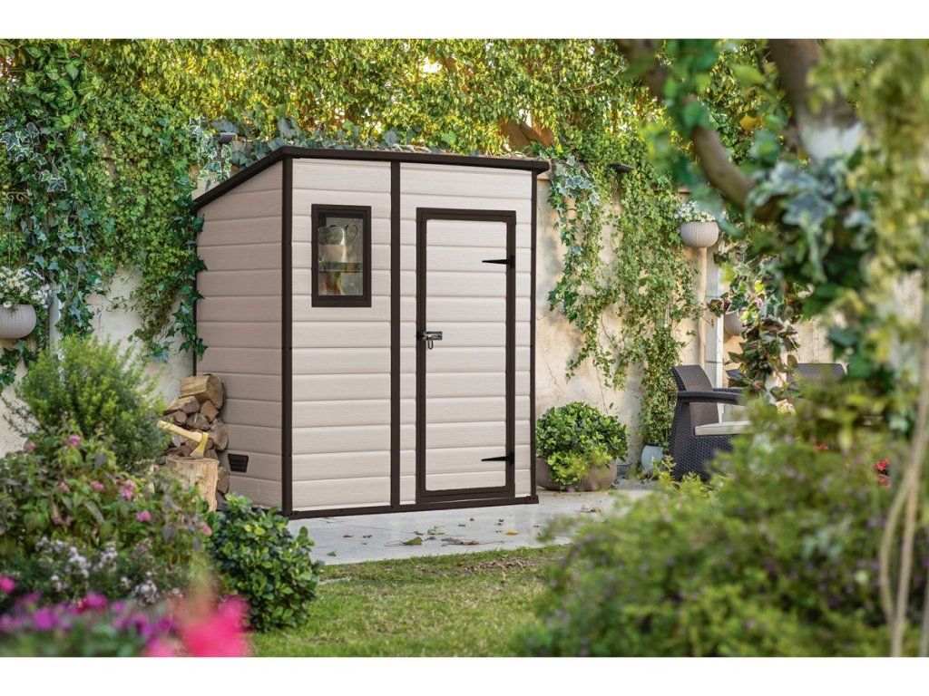 Plastový záhradný domček Keter MANOR 6 x 4 odolný voči snehu i UV