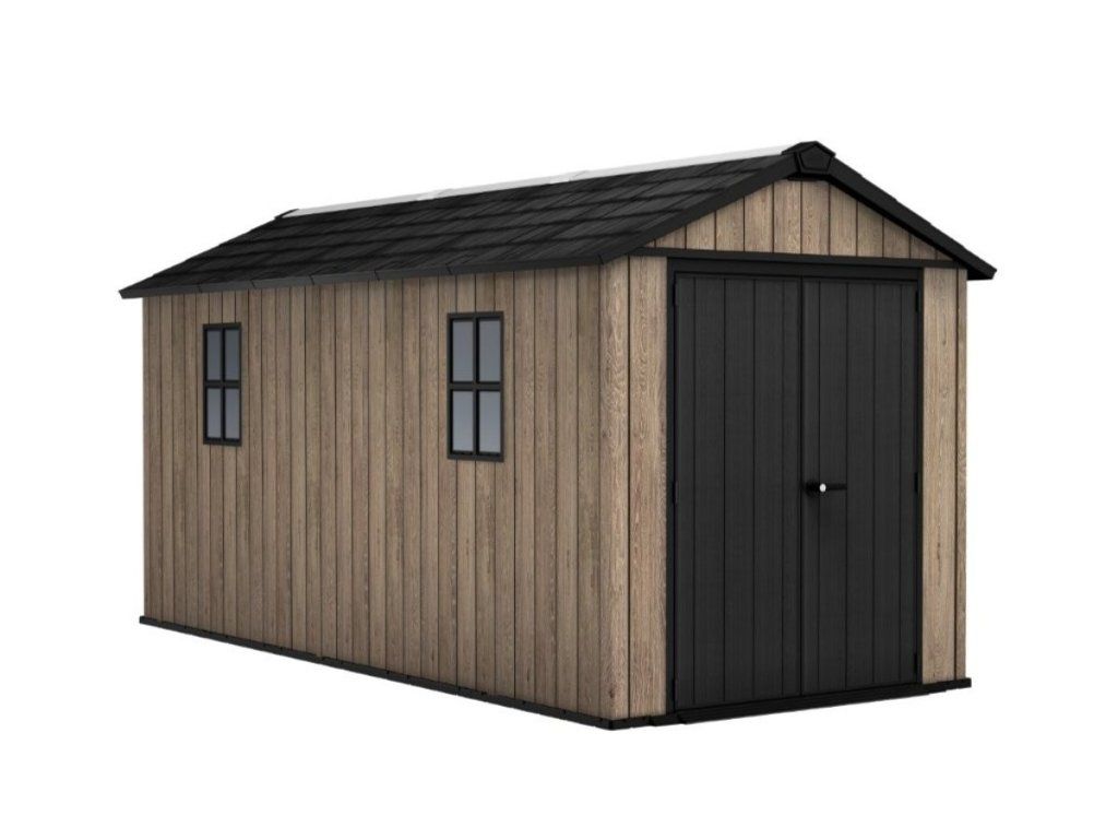 Záhradný domček Keter Apex 7,5 x 15 Ashwood pre bezpečie vášho náradia