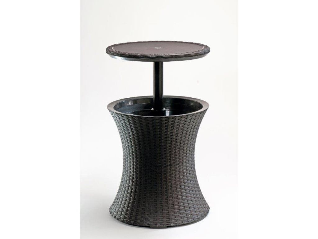 Záhradný stôl Keter Cool Bar Rattan s chladiacim boxom