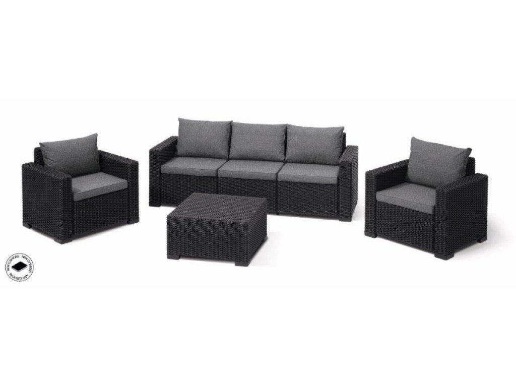 Záhradný stôl Keter California grafitový do každého počasia