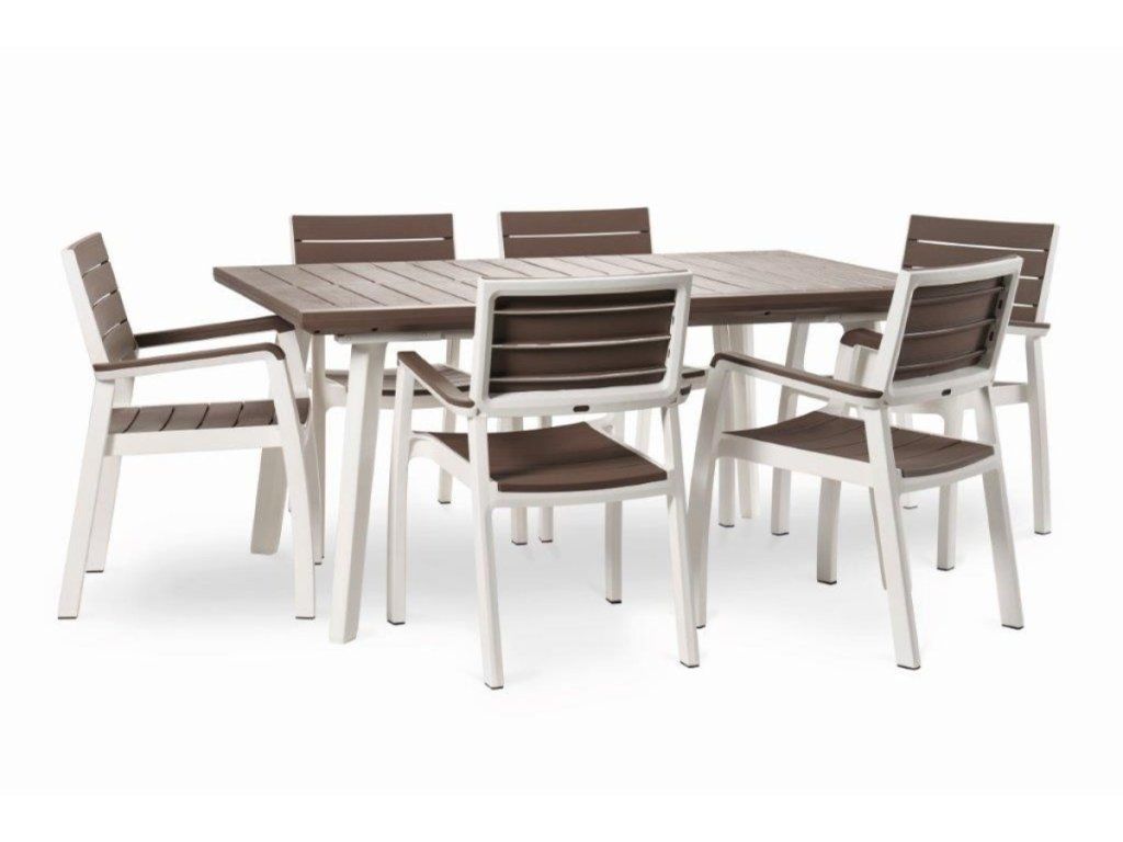 Rozkladací záhradný stôl Keter Harmony pre 6 až 12 osôb