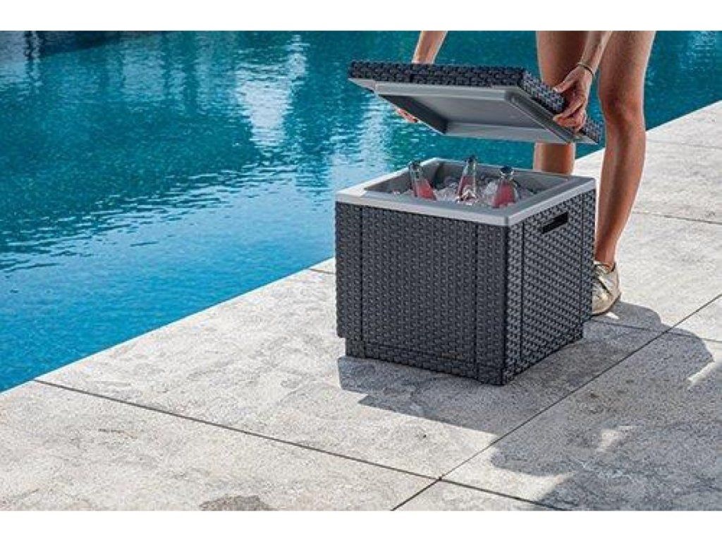 Keter Ice Cube grafitový premení každú záhradnú párty na komfortnú zónu