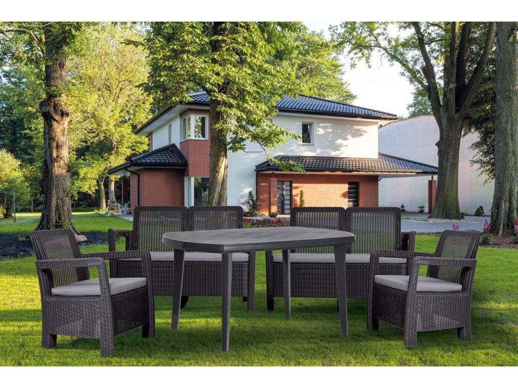 Oválny záhradný stôl Keter Elise s kapacitou pre 6 dospelých osôb