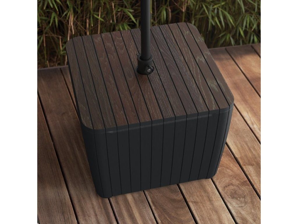 Stabilný záhradný stôl Keter Luzon Deco v dekore walnut