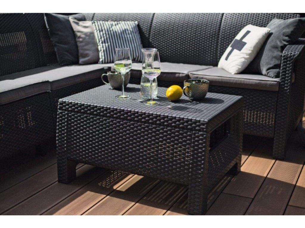 Záhradný stôl Keter Corfu II v grafitovej farbe