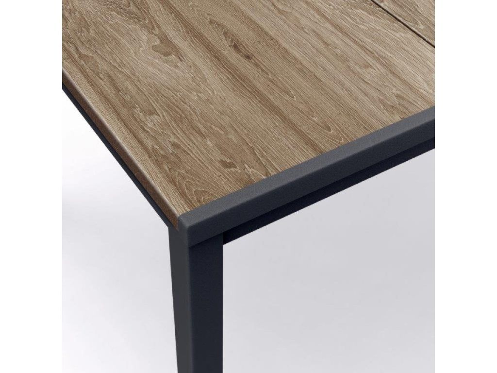 Záhradný stôl Keter Porto 160 ashwood black steel pre 6 osôb