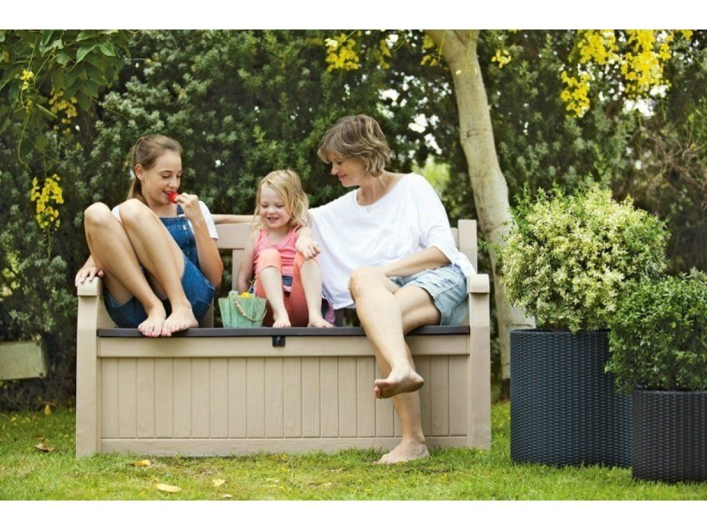 Keter Eden Garden Bench: Pevné sedenie aj suché miesto pre podušky