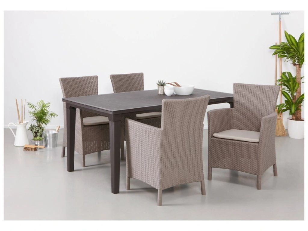 Záhradné kreslo Keter Iowa v capputchino farbe s UV ochranou