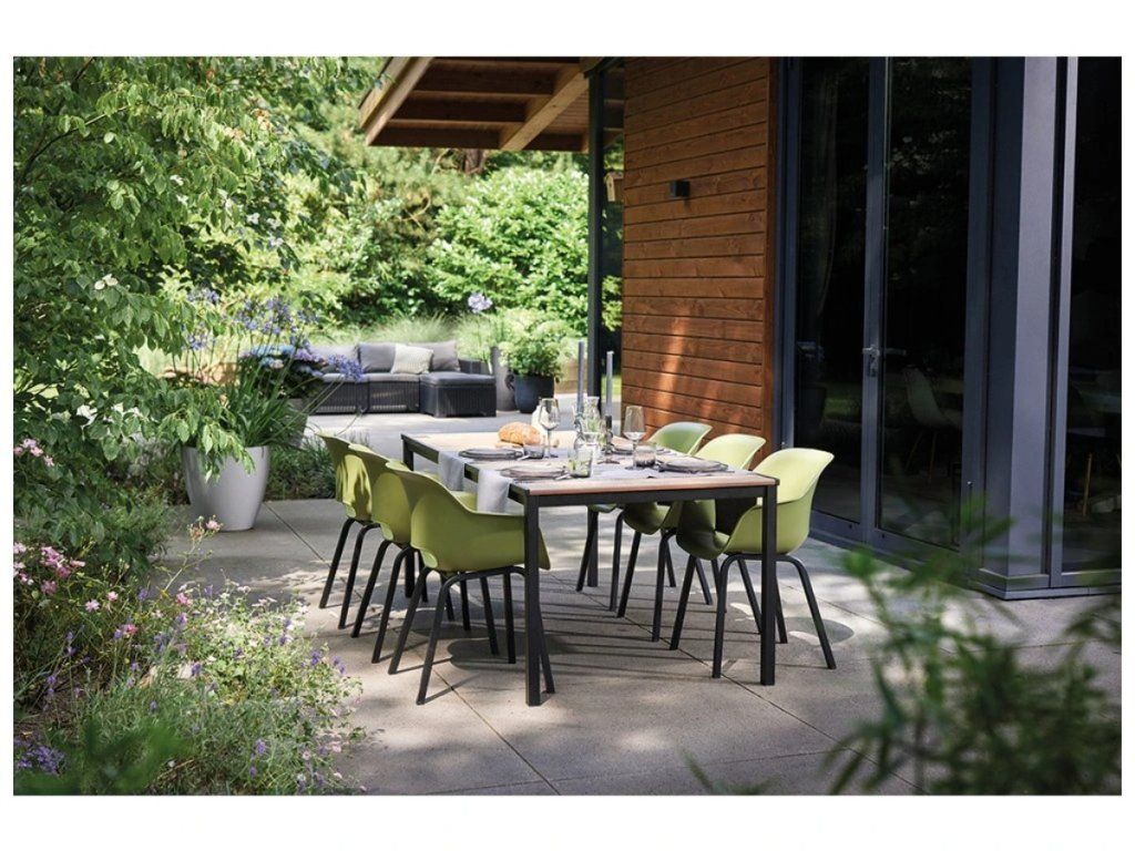 Pohodlné záhradné stoličky Keter Noa s kovovými nohami